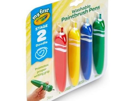 Crayola My First Washable Tripod Grip Paintbrush Pens Sale