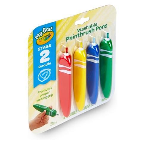 Crayola My First Washable Tripod Grip Paintbrush Pens Sale