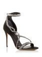 ALEXANDER MCQUEEN Womens Black Embellished Ankle Strap Square Toe Stiletto Zip-Up Dress Heeled Online