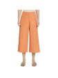 LAFAYETTE 148 Womens Orange Zippered Pocketed Wide Leg Capri High Waist Pants Online