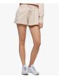 BAM BY BETSY & ADAM Womens Beige Pocketed Raw-hem Drawstring-waist Lounge Shorts Online Hot Sale