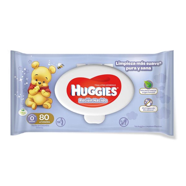 toallitas humedas   80 huggies recien nacido   unisex Hot on Sale