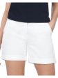 BARBOUR Womens White Stretch Pocketed Zippered Mid-rise Chino Shorts Sale