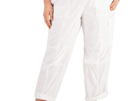 TOMMY HILFIGER Womens Pocketed Straight leg Pants Online Hot Sale