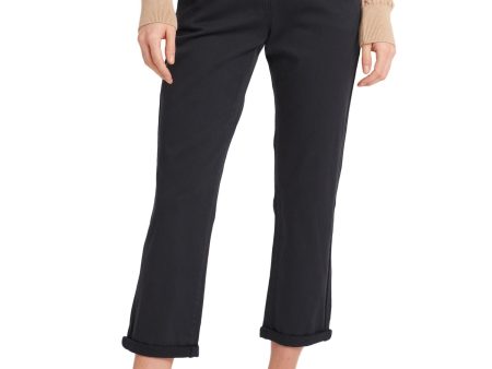 BARBOUR Womens Navy Stretch Zippered Pocketed Mid Rise Chino Wear To Work Cropped Pants Sale