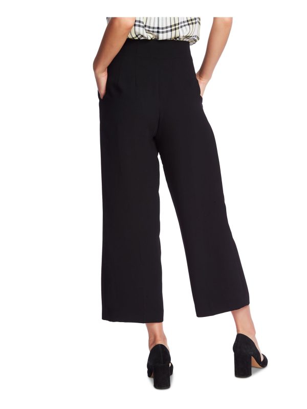 1. STATE Womens Black Pocketed Belted Wide Leg Pants For Sale