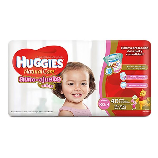 etapa 4   40 panales huggies natural care autoajuste   ninas on Sale