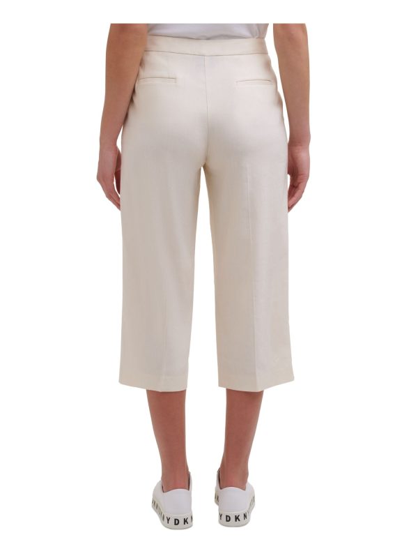 DKNY Womens Stretch Pocketed Cropped Pants For Cheap