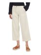 BARBOUR Womens Ivory Stretch Pocketed Zippered Cropped Mid-rise Trousers Wide Leg Pants Online