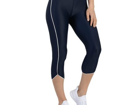 HEROINE SPORT Womens Stretch Ribbed Active Wear Capri Leggings Online Hot Sale