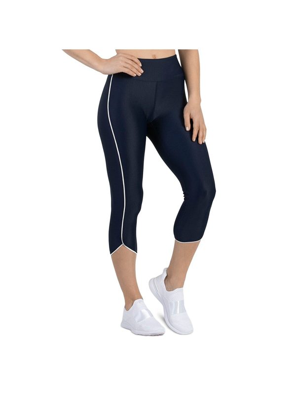 HEROINE SPORT Womens Stretch Ribbed Active Wear Capri Leggings Online Hot Sale