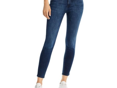 DL1961 Womens Blue Stretch Zippered Cropped Scultping Skinny Jeans Supply