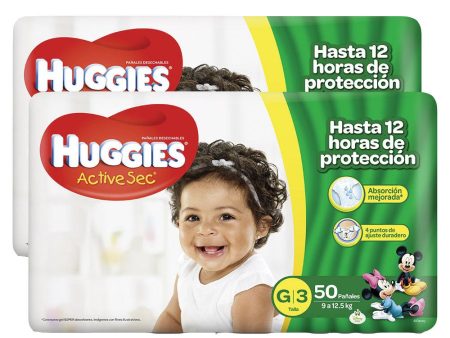 etapa 3   100 panales huggies active sec   unisex Online Hot Sale