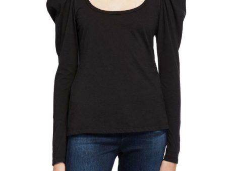 A.L.C. Womens Pouf Sleeve Scoop Neck Wear To Work Top Hot on Sale