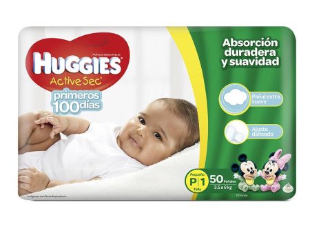 etapa 1   50 panales huggies active sec   unisex For Discount