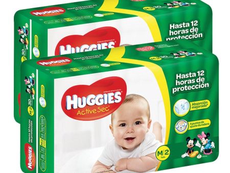 etapa 2   80 panales huggies active sec   unisex Fashion