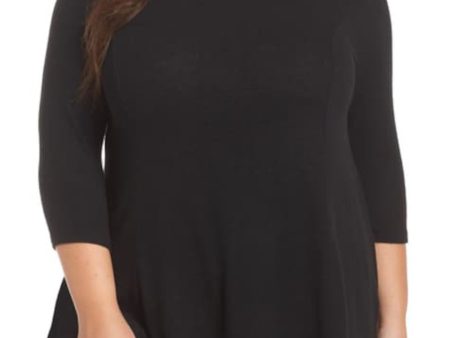 COLLECTION BY BOBEAU Womens Stretch 3 4 Sleeve Round Neck Top Online Sale