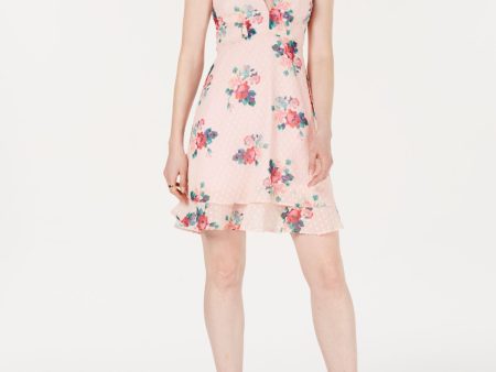 19 COOPER Womens Floral Sleeveless V Neck Mini Shift Dress Online