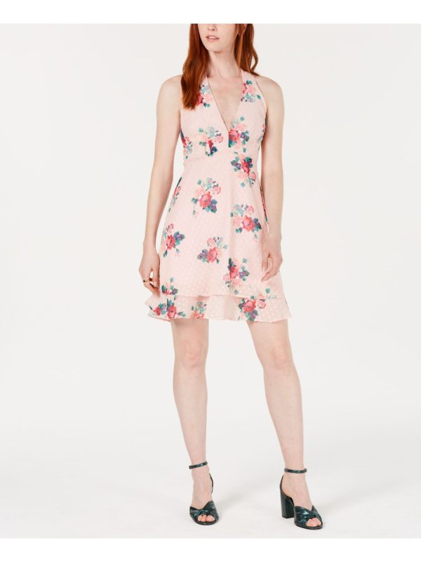 19 COOPER Womens Floral Sleeveless V Neck Mini Shift Dress Online