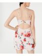 SEQUIN HEARTS Womens Cut Out Floral Spaghetti Strap Square Neck Mini Party Body Con Dress Discount