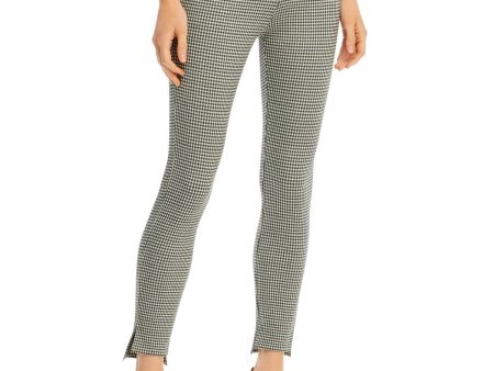 LYSSE Womens Green Check Skinny Leggings Online now