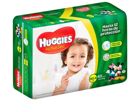 etapa 4   40 panales huggies active sec   unisex Online now