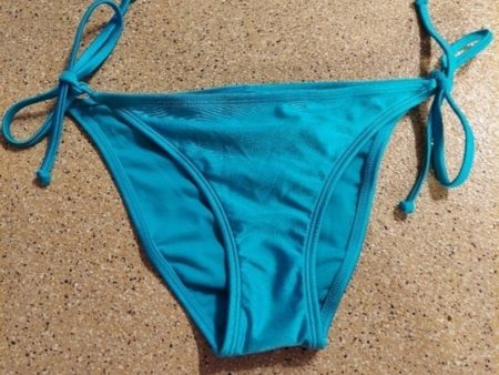 XHILARATION Women s Blue Tie Bikini Swimsuit Bottom Online Hot Sale