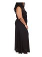 MICHAEL MICHAEL KORS Womens Black Adjustable Sheer Pullover Grommets Detail Unlined Sleeveless V Neck Full-Length Gown Dress Sale