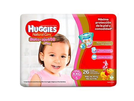 etapa 5   26 panales huggies natural care autoajuste   ninas Online now