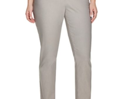 NIC+ZOE Womens Beige Stretch Skinny Pants Online Sale