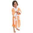 bata de bano infantil lundi  naranja talla 6 For Sale