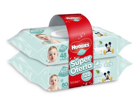 toallitas humedas   128 huggies oneydone   unisex Online now