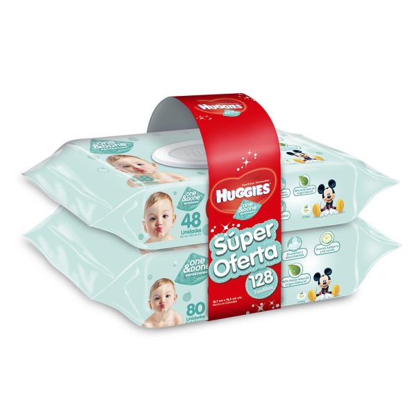 toallitas humedas   128 huggies oneydone   unisex Online now