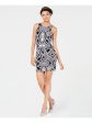 SPEECHLESS Womens Black Glitter Printed Sleeveless Jewel Neck Short Body Con Dress Hot on Sale