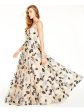 SAY YES TO THE PROM Womens Embellished Floral Sleeveless Sweetheart Neckline Full-Length Formal Fit + Flare Dress on Sale