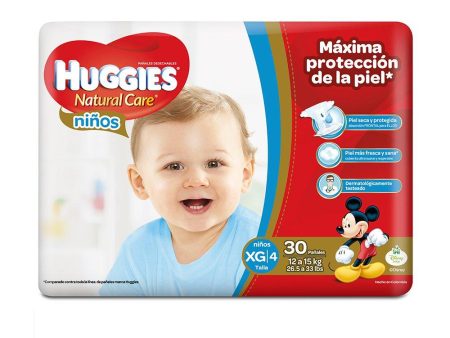 etapa 4   30 panales huggies natural care   ninos Online Hot Sale