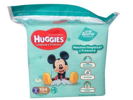 toallitas humedas   184 huggies oneydone   unisex on Sale