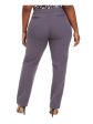 ANNE KLEIN Womens Gray Evening Straight leg Pants Online Hot Sale