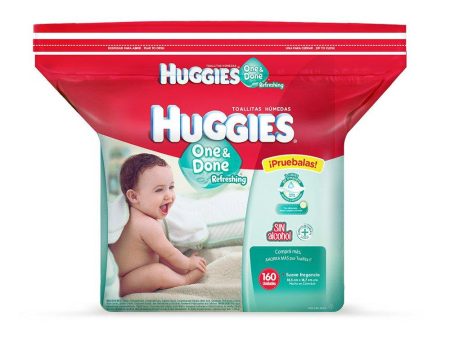 toallitas humedas   160 huggies oneydone   unisex Cheap