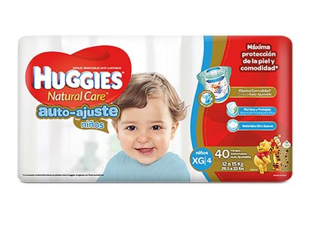 etapa 4   40 panales huggies natural care auto ajuste   ninos For Sale