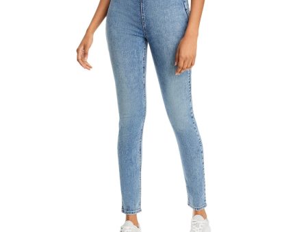 RAG & BONE Womens Blue Stretch Pocketed Skinny High Waist Jeans Supply