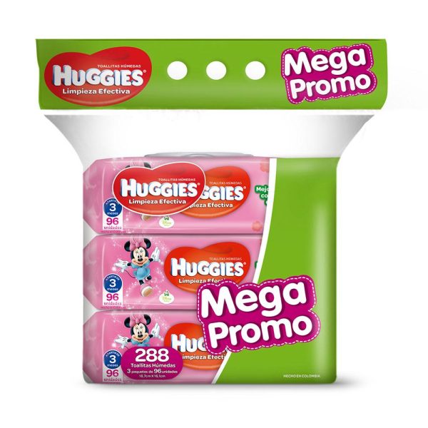 toallitas humedas   288 huggies active fresh   minnie Supply