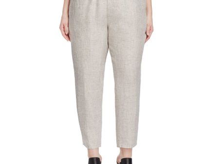 EILEEN FISHER Womens Ivory Check Pants Online