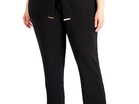 CALVIN KLEIN Womens Pocketed Wear To Work Straight leg Pants For Cheap