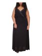 MICHAEL MICHAEL KORS Womens Black Adjustable Sheer Pullover Grommets Detail Unlined Sleeveless V Neck Full-Length Gown Dress Sale