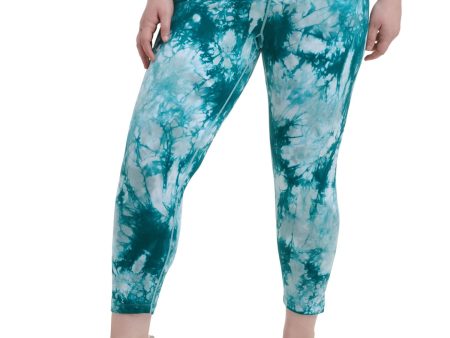 CALVIN KLEIN PERFORMANCE Womens Stretch Pocketed Tie Dye Active Wear Skinny Leggings on Sale