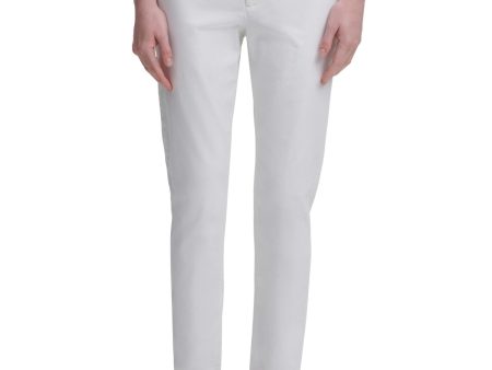 CALVIN KLEIN Womens Stretch Zippered Skinny Pants Online Sale