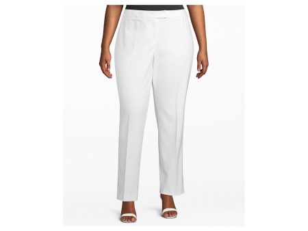 ANNE KLEIN Womens White Straight leg Pants Supply