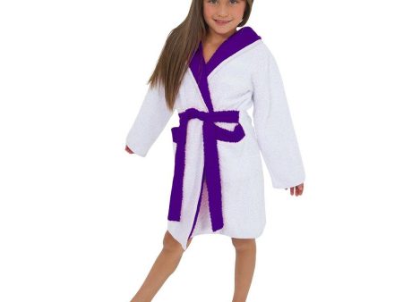 bata de bano infantil dinnamo morado talla 6 Online now