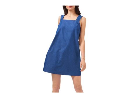 1. STATE Womens Pocketed Sleeveless Square Neck Mini Shift Dress Online